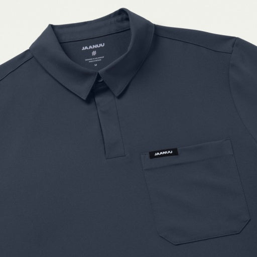 ULTRAlast M10005 Men's Calderon Polo Scrub Top Carbon Gray