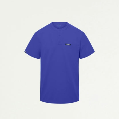 ULTRAlast M10003 Men's Reeve Henley Scrub Top Moon Blue