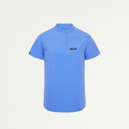 ULTRAlast W10006 Women's Savi Stand-Collar Scrub Top Ceil Blue