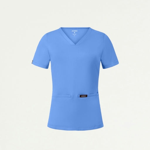 ULTRAsoft W30003 Women's Cesi Slim Scrub Top Ceil Blue
