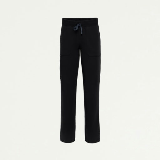 ULTRAlast W120001 Women's Xenos Cargo Knit Waist Scrub Pants Black