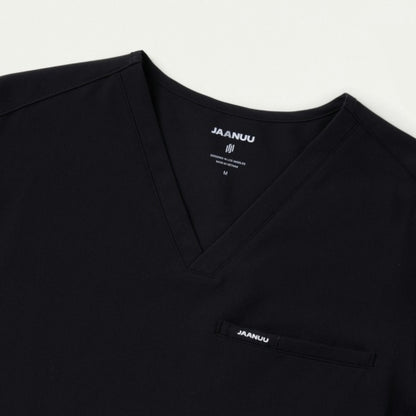 ULTRAlast M10002 Men's Platt 3-Pocket Scrub Top Black