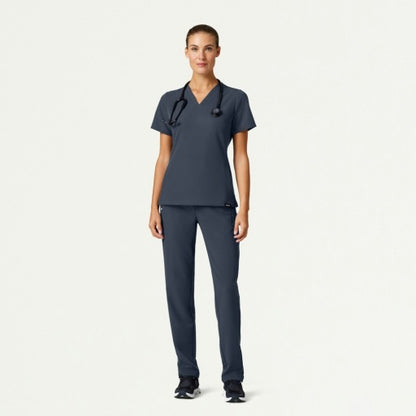 ULTRAlast W20008 Women's Effie Slim 6-Pocket Scrub Pants Carbon Gray