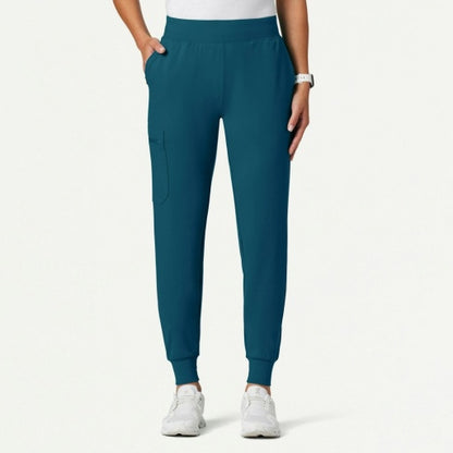 ULTRAsoft W40001 Women's Rubi Slim Scrub Joggers Caribbean Blue