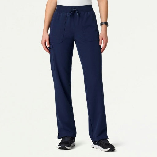ULTRAlast W120001 Women's Xenos Cargo Knit Waist Scrub Pants Midnight Navy