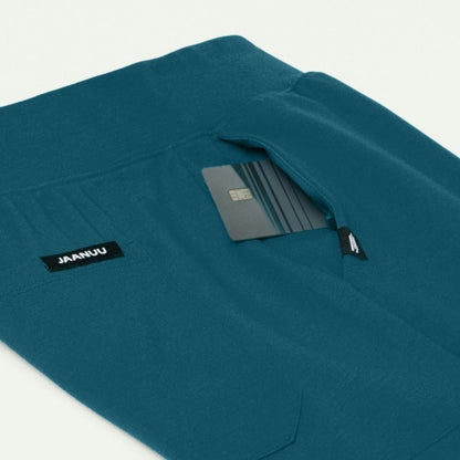 ULTRAsoft W40001 Women's Rubi Slim Scrub Joggers Caribbean Blue