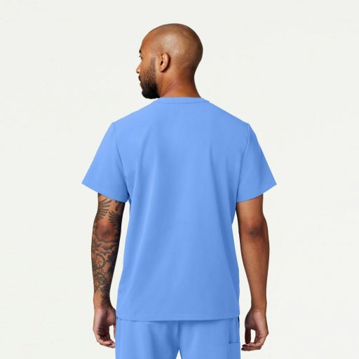 ULTRAlast M10003 Men's Reeve Henley Scrub Top Ceil Blue