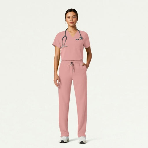 ULTRAlast W20004 Women's Kerr 365 High Waisted Scrub Pants Mauve