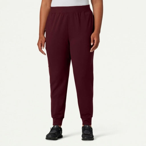 ULTRAsoft W40001 Women's Rubi Slim Scrub Joggers Burgundy