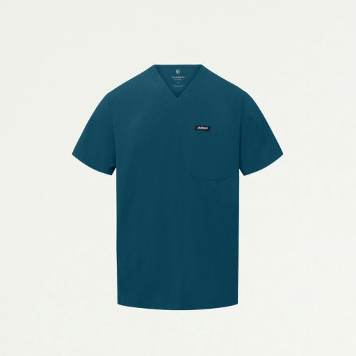 ULTRAlite M10025 Men's Holmes 1-Pocket Classic Scrub Top Caribbean Blue