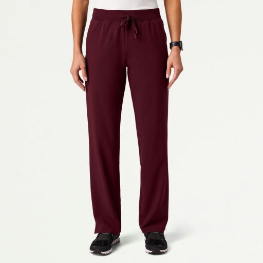ULTRAlite W20036 Women's Xenos 5-Pocket Classic Scrub Pants Burgundy