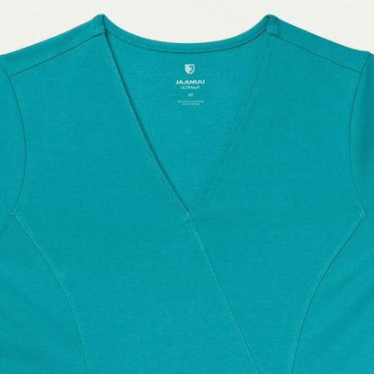 ULTRAsoft W210001 Women's Isla Mock-Wrap Scrub Top Teal
