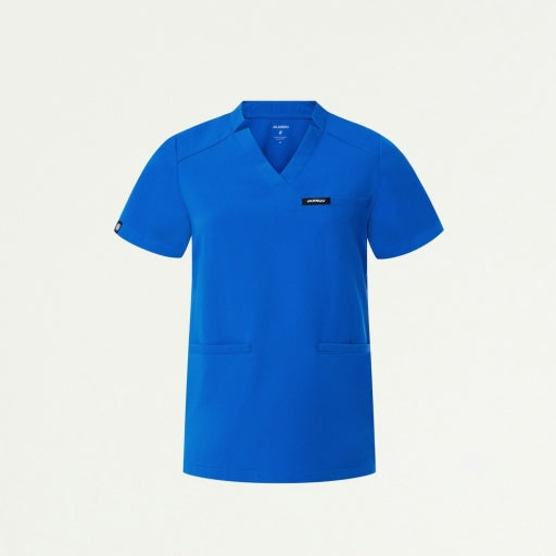 ULTRAlast W10002 Women's Helia Notched V-Neck Scrub Top Royal Blue