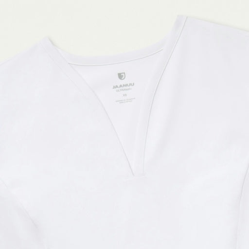 ULTRAlast W10003 Women's Calix Fit & Flare Scrub Top White