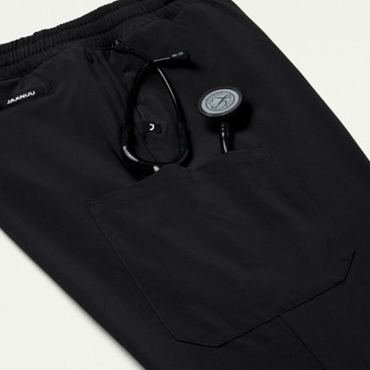 ULTRAlast M20023 Men's Rhodes 7-Pocket Scrub Pants Black