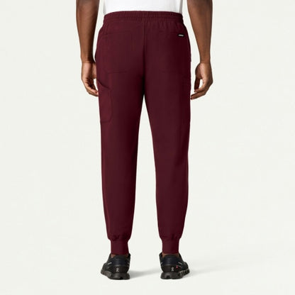 ULTRAlast M20002 Men's Osmo 8-Pocket Scrub Joggers Burgundy