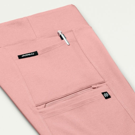 ULTRAsoft W40005 Women's Perri Yoga Scrub Pants Mauve