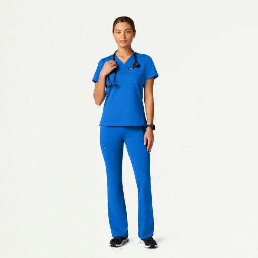 ULTRAsoft W40005 Women's Perri Yoga Scrub Pants Royal Blue