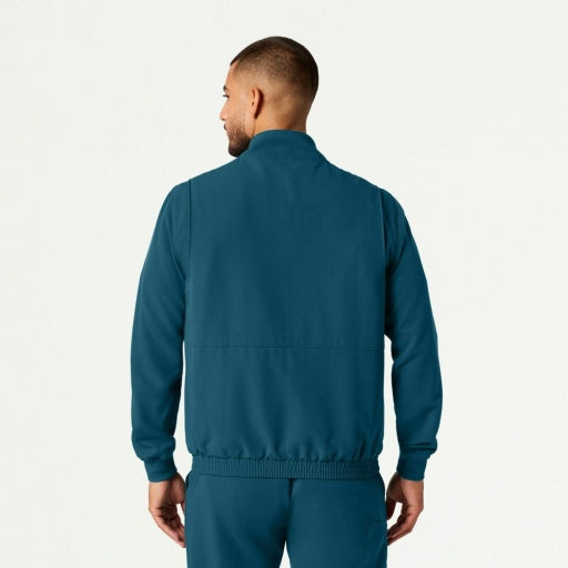ULTRAlast M60001 Men's Wolfe 6-Pocket Scrub Jacket Caribbean Blue