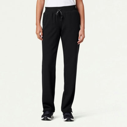 ULTRAlast W20001 Women's Xenos Knit-Waist Scrub Pants Black