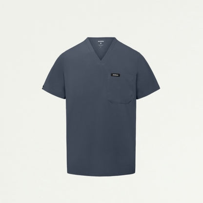 ULTRAlite M10004 Men's Holmes 1-Pocket Scrub Top Carbon Gray