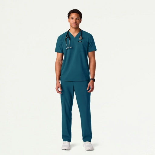 ULTRAlite M20023 Men's Rhodes 7-Pocket Scrub Pants Caribbean Blue