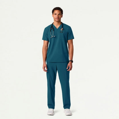 ULTRAlite M20023 Men's Rhodes 7-Pocket Scrub Pants Caribbean Blue