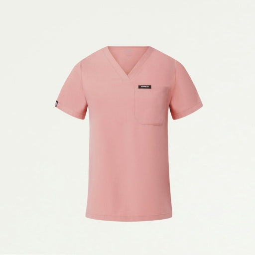 ULTRAlast W10013 Women's Rhena Slim 1-Pocket Scrub Top Mauve