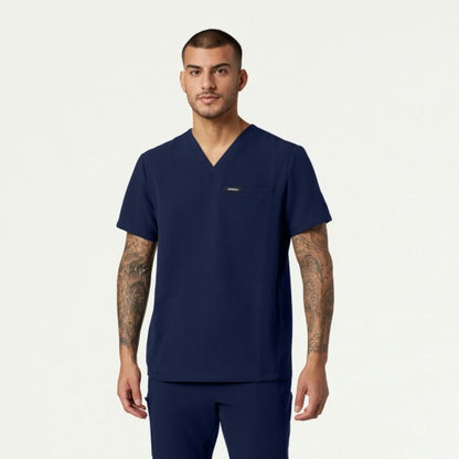 ULTRAlast M10002 Men's Platt 3-Pocket Scrub Top Midnight Navy