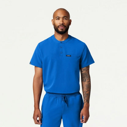 ULTRAlast M10003 Men's Reeve Henley Scrub Top Royal Blue