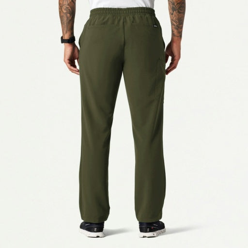 ULTRAlast M20001 Men's Rhodes Straight-Leg Scrub Pants Olive
