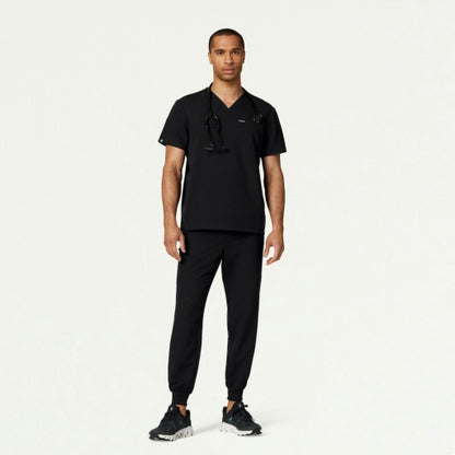 ULTRAlast M10002 Men's Platt 3-Pocket Scrub Top Black