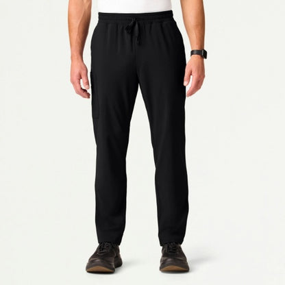 ULTRAlite M20016 Men's Rhodes Straight-Leg Scrub Pants Black