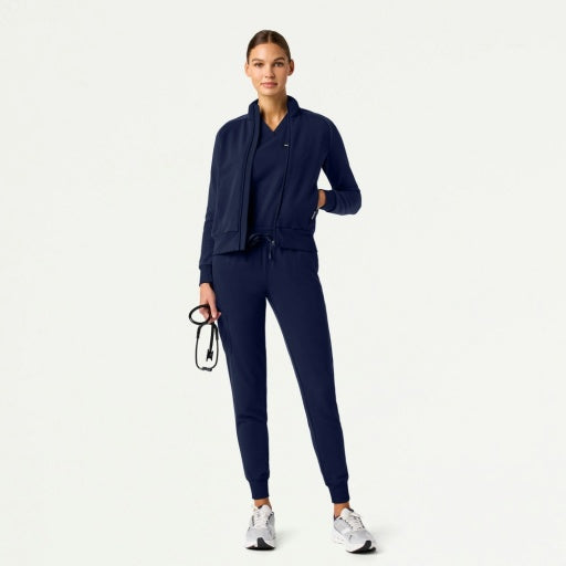 Hybrid Fleece W60018 Women's Cloud Hybrid Fleece Bomber Jacket Midnight Navy