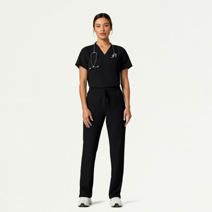 ULTRAlast W20004 Women's Kerr 365 High Waisted Scrub Pants Black