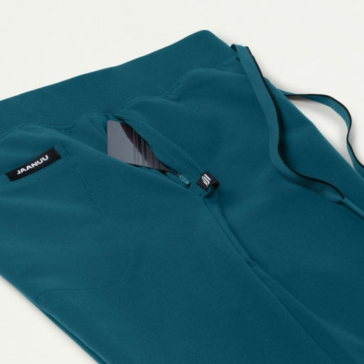 ULTRAlast W20001 Women's Xenos Knit-Waist Scrub Pants Caribbean Blue