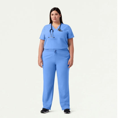 ULTRAlast W20001 Women's Xenos Knit-Waist Scrub Pants Ceil Blue