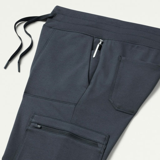 ULTRAsoft W40002 Women's Kait 10-Pocket Skinny Scrub Joggers Carbon Gray