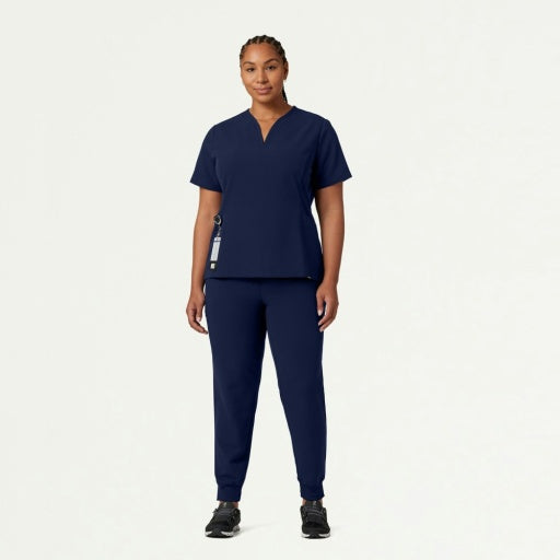 ULTRAlast W10003 Women's Calix Fit & Flare Scrub Top Midnight Navy