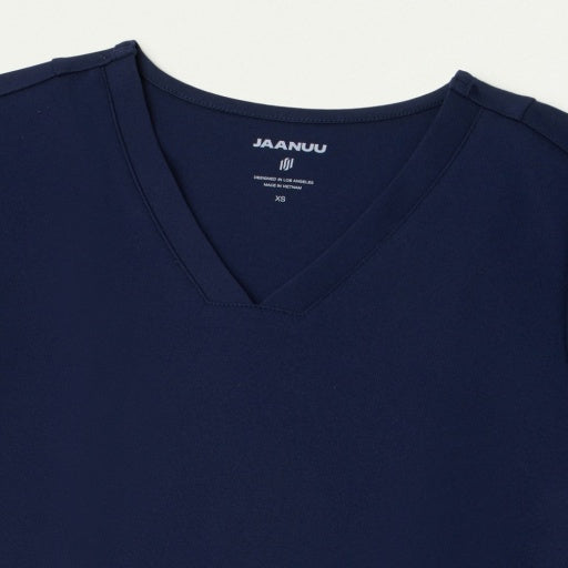 ULTRAsoft W30014 Women's Kass Slim 4-Pocket Scrub Top Midnight Navy