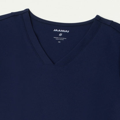 ULTRAsoft W30014 Women's Kass Slim 4-Pocket Scrub Top Midnight Navy