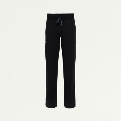 ULTRAlast W120001 Women's Xenos Cargo Knit Waist Scrub Pants Black