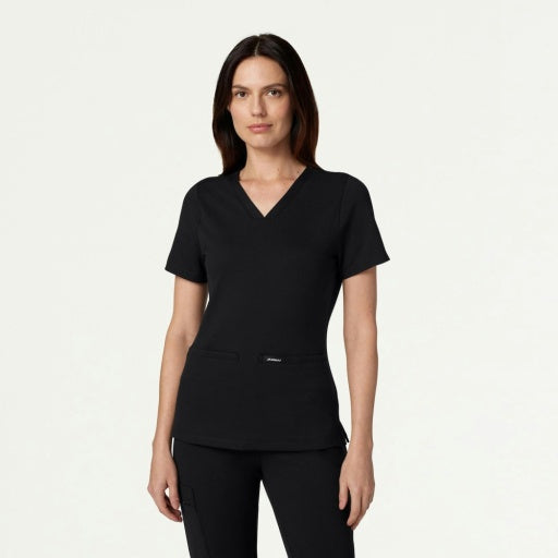 ULTRAsoft W30003 Women's Cesi Slim Scrub Top Black