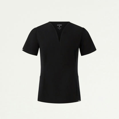 ULTRAlast W10003 Women's Calix Fit & Flare Scrub Top Black