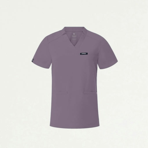 ULTRAlast W10015 Women's Helia Slim Notched V-Neck Scrub Top Titanium