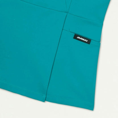 ULTRAsoft W210001 Women's Isla Mock-Wrap Scrub Top Teal