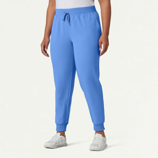 ULTRAlast W20003 Women's Silex Slim Knit-Waist Scrub Joggers Ceil Blue