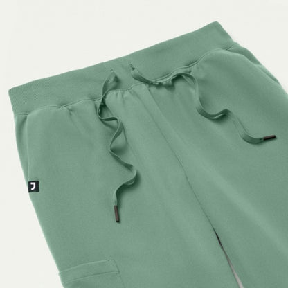 ULTRAlast W20003 Women's Silex Slim Knit-Waist Scrub Joggers Sage