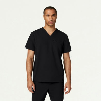 ULTRAlast M10002 Men's Platt 3-Pocket Scrub Top Black