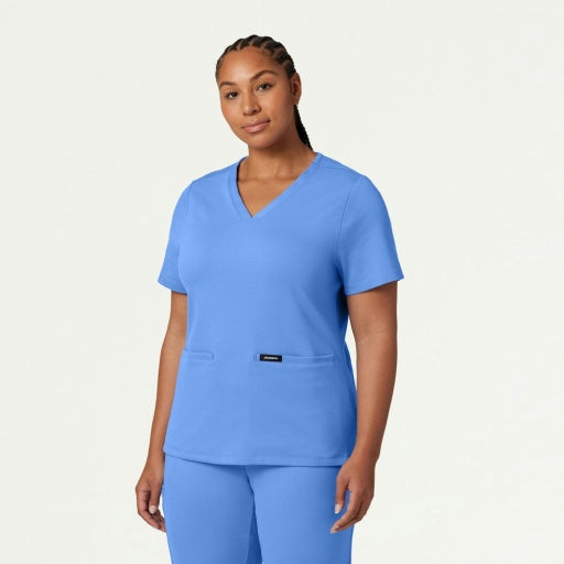 ULTRAsoft W30003 Women's Cesi Slim Scrub Top Ceil Blue